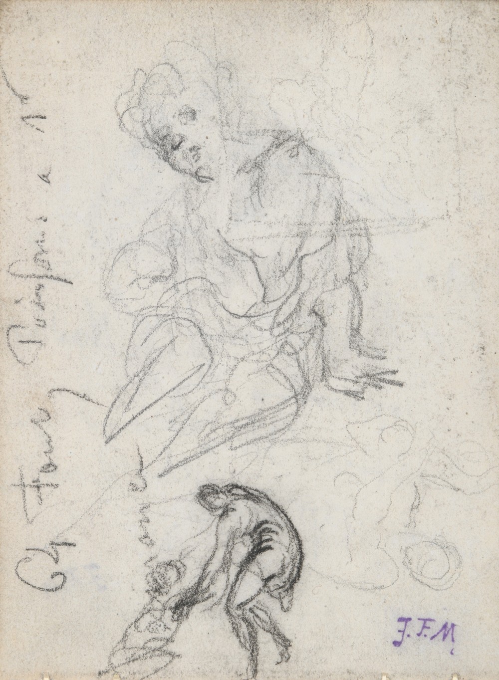 Seated Child and Other Studies (ca. 1845)