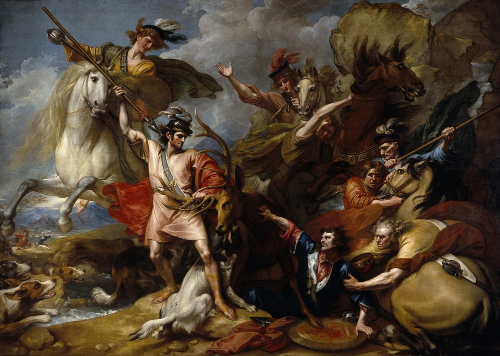 Alexander III of Scotland Rescued from the Fury of a Stag by the Intrepidity of Colin Fitzgerald (‘The Death of the Stag’)