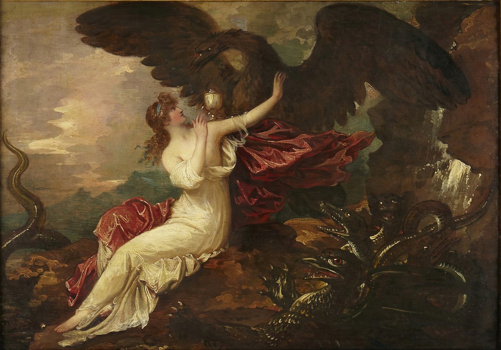 Eagle bringing cup to Psyche (ca. 1802)