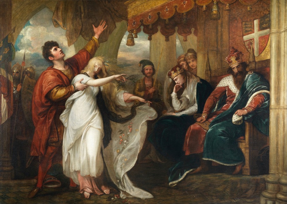 Hamlet; Act IV, Scene V (Ophelia Before the King and Queen)
