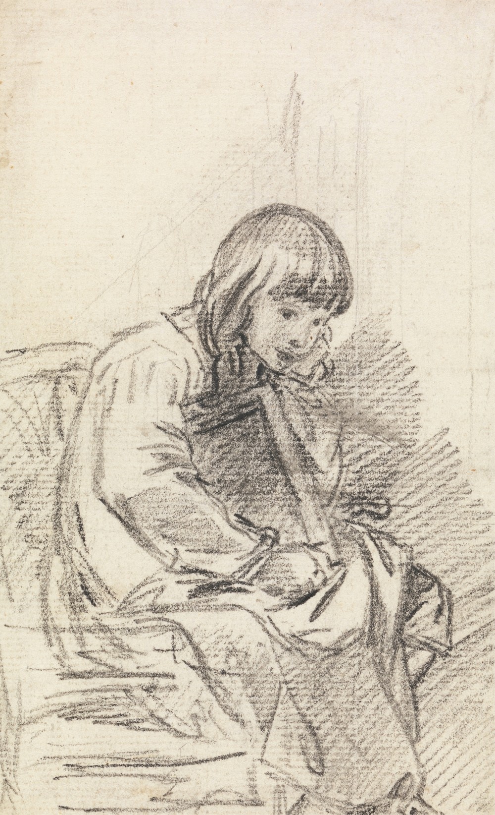 A Child Seated