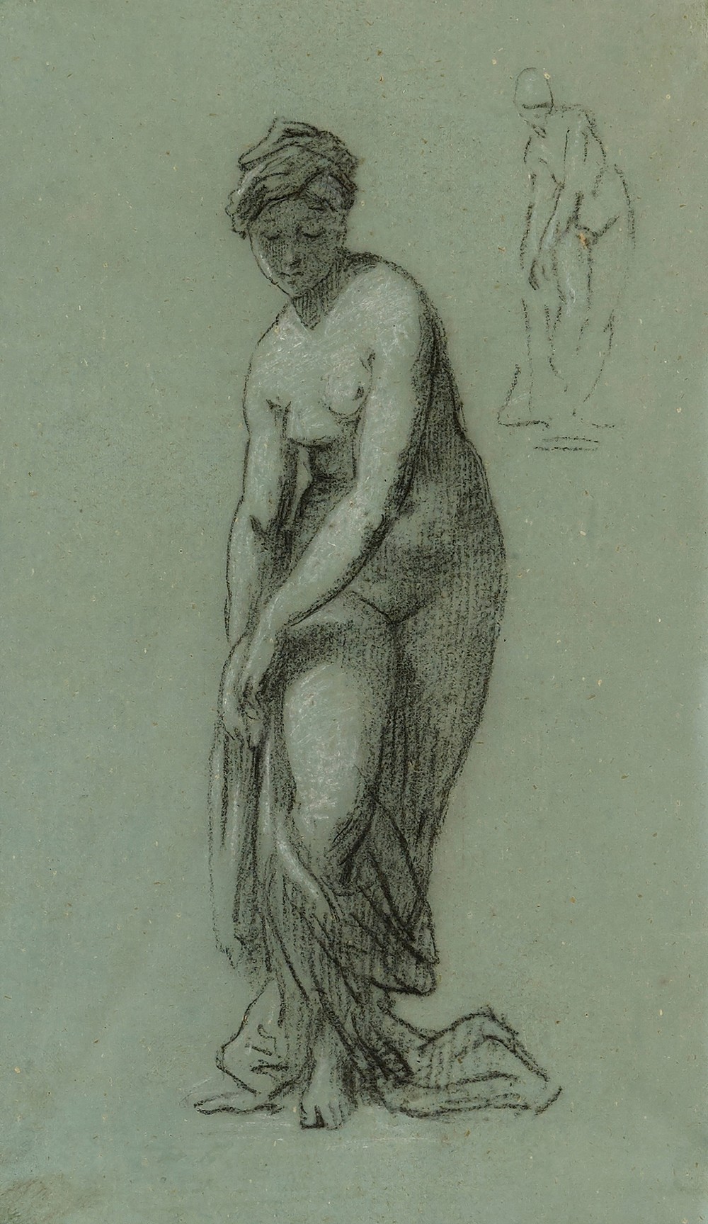 Jeune femme se déshabillant