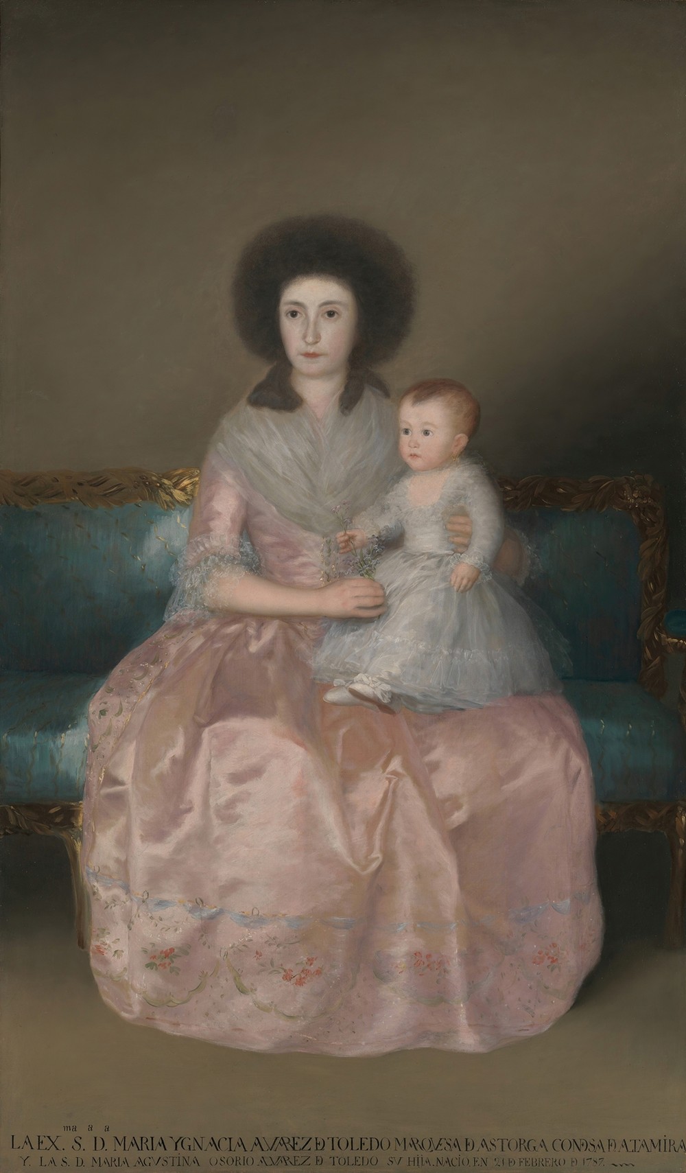 Condesa de Altamira and Her Daughter, María Agustina (1787–88)