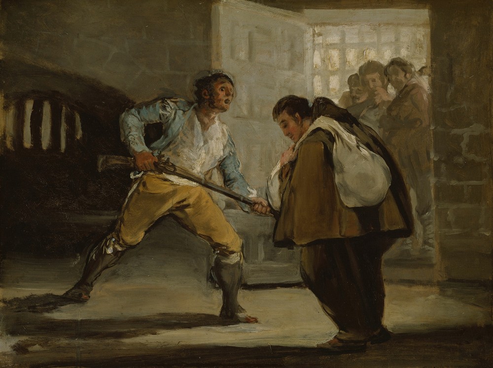 El Maragato Threatens Friar Pedro de Zaldivia with His Gun (c. 1806)