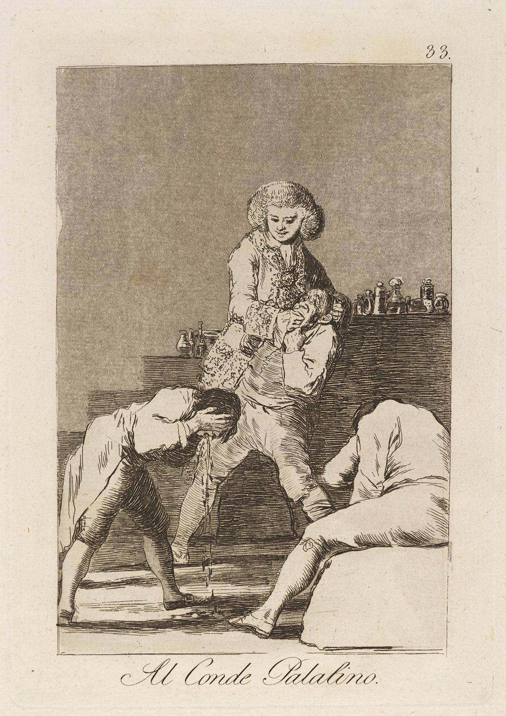 Al Conde Palatino. (To the Count Palatine [or] Count of the Palate)