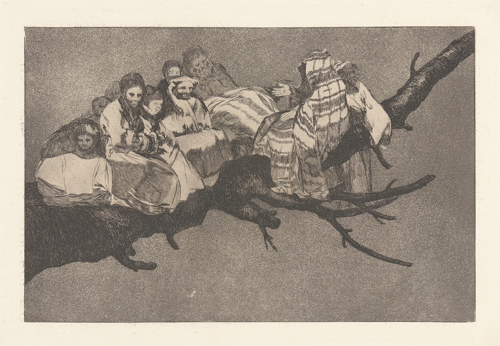 To Go amongst the Branches, i.e. To Talk through One’s Hat [Ridiculous Folly] (Andarse por las Ramas [Disparate Ridiculo]) (ca. 1813-1820)