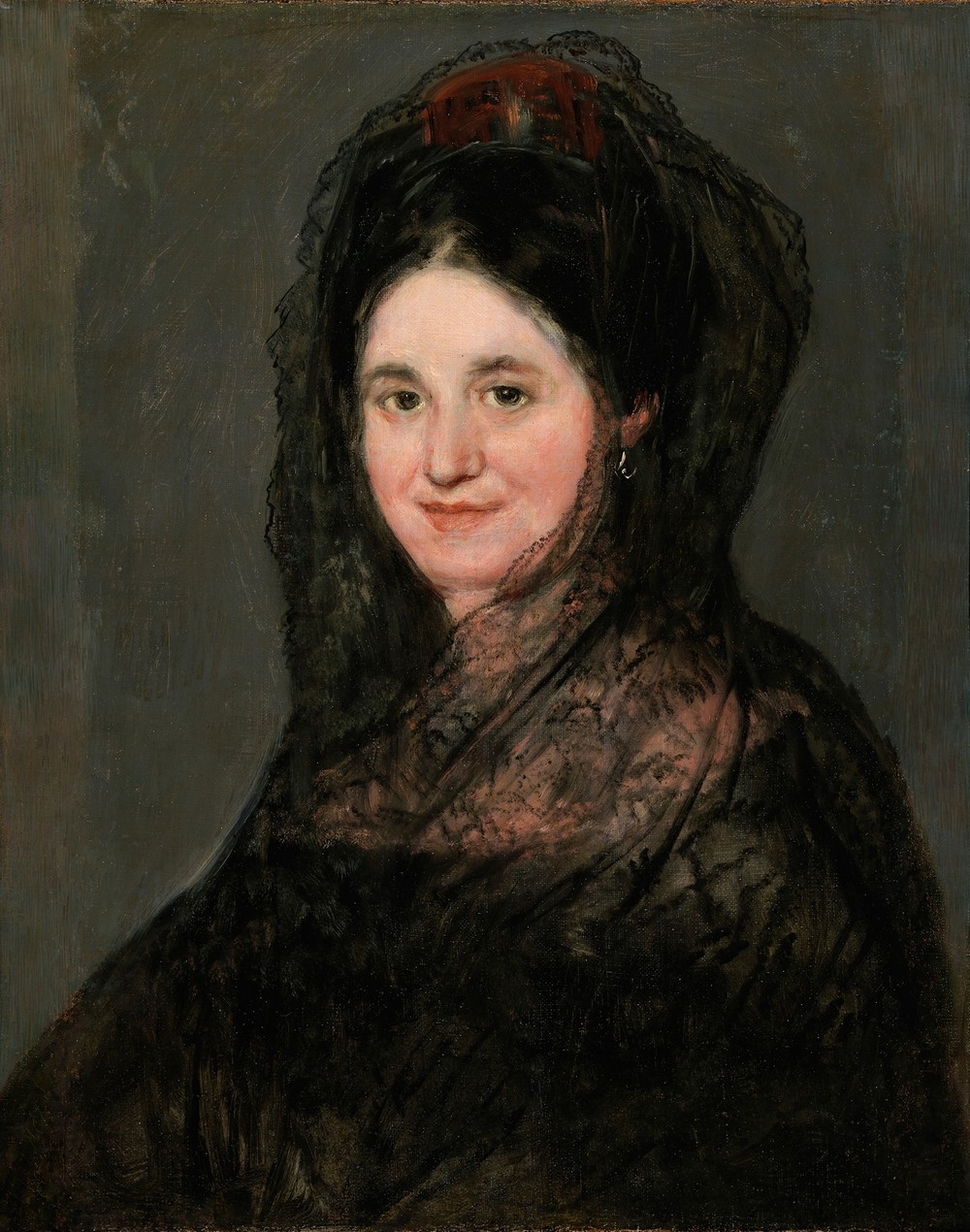 Portrait of a Lady in a Black Mantilla (c.1824)