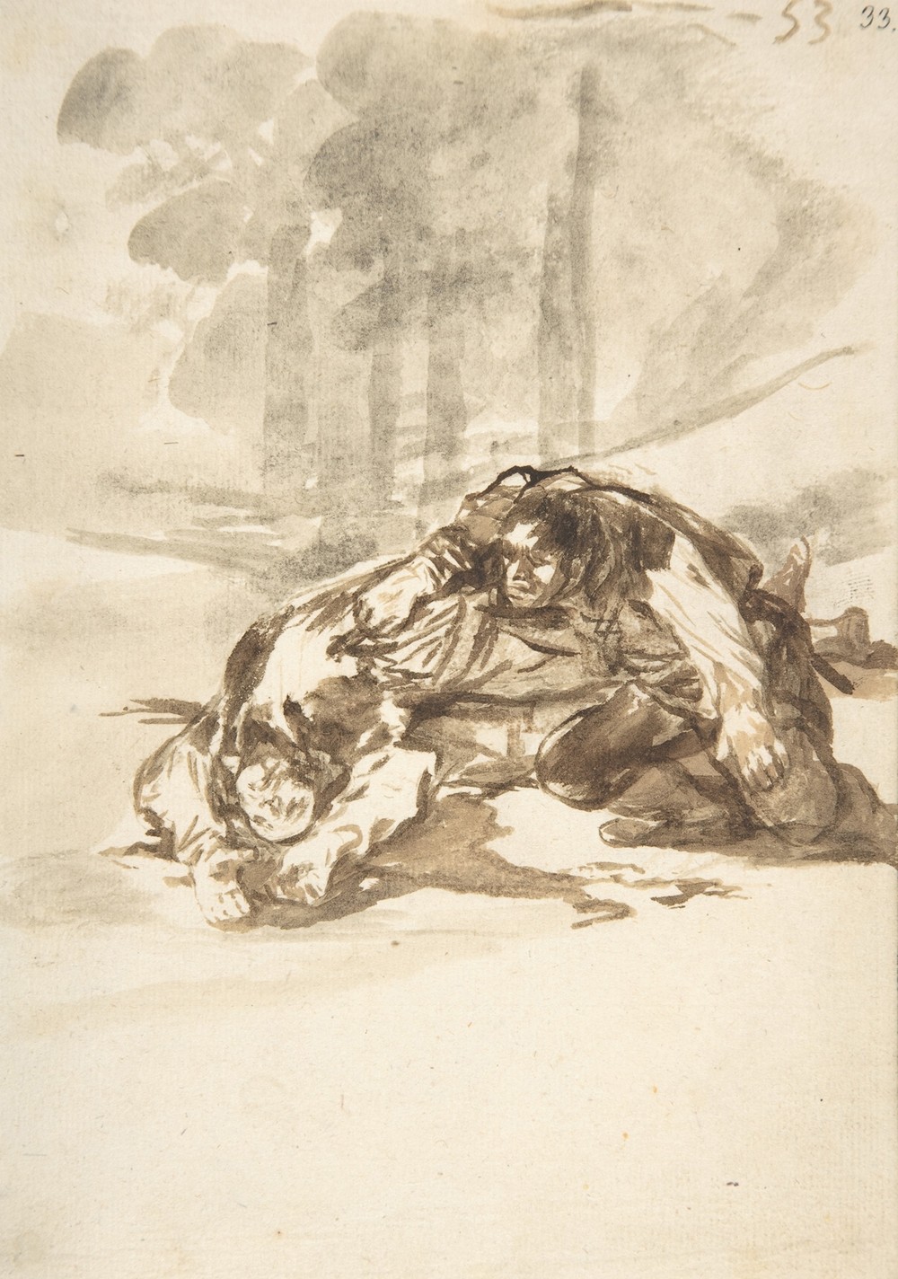 A man stabbing another (ca. 1812–20)