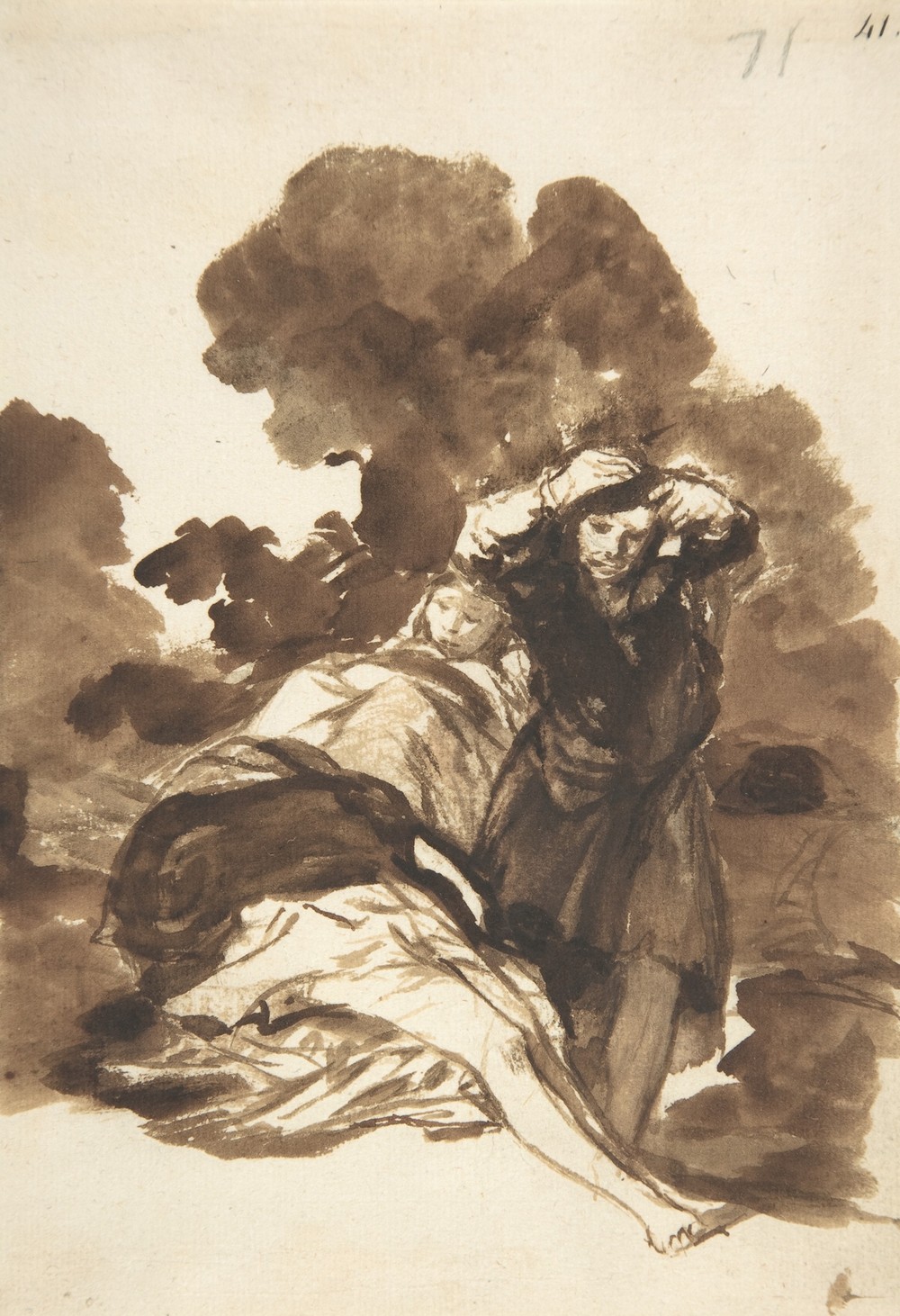 Figures waking from sleep (ca. 1812–20)