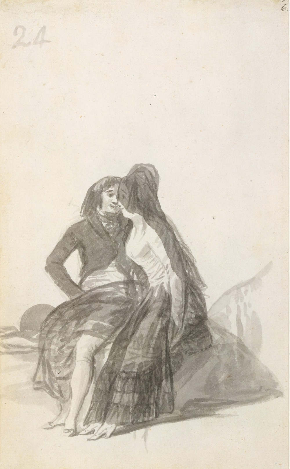 Lovers Sitting on a Rock (1796–97)