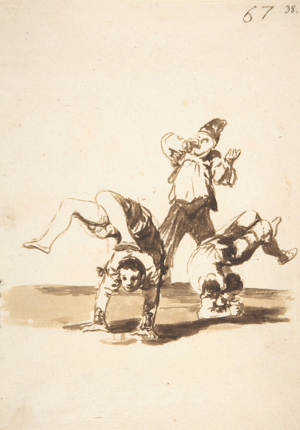 Three acrobats (ca. 1812–20)