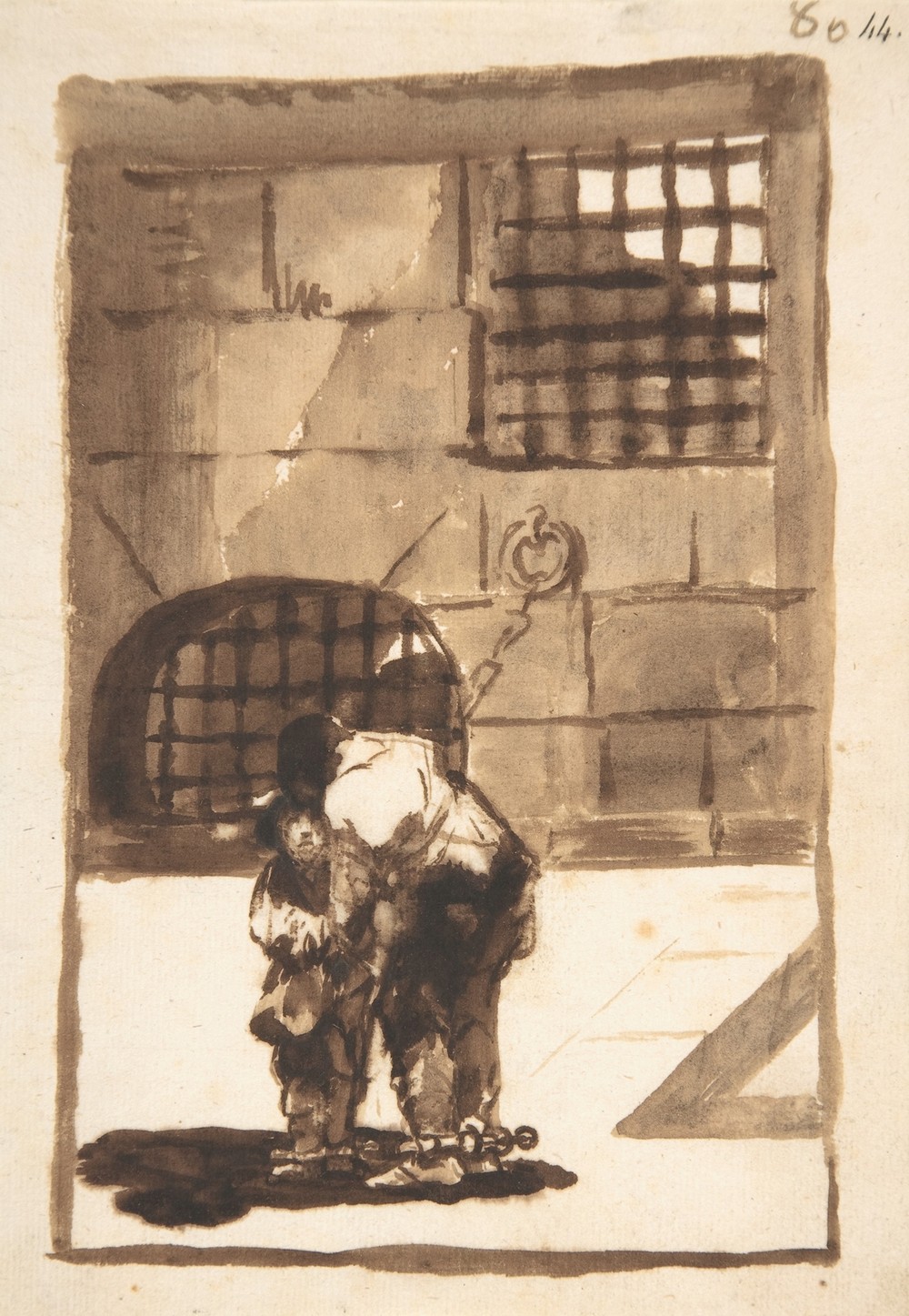 Two prisoners in irons (ca. 1812–20)