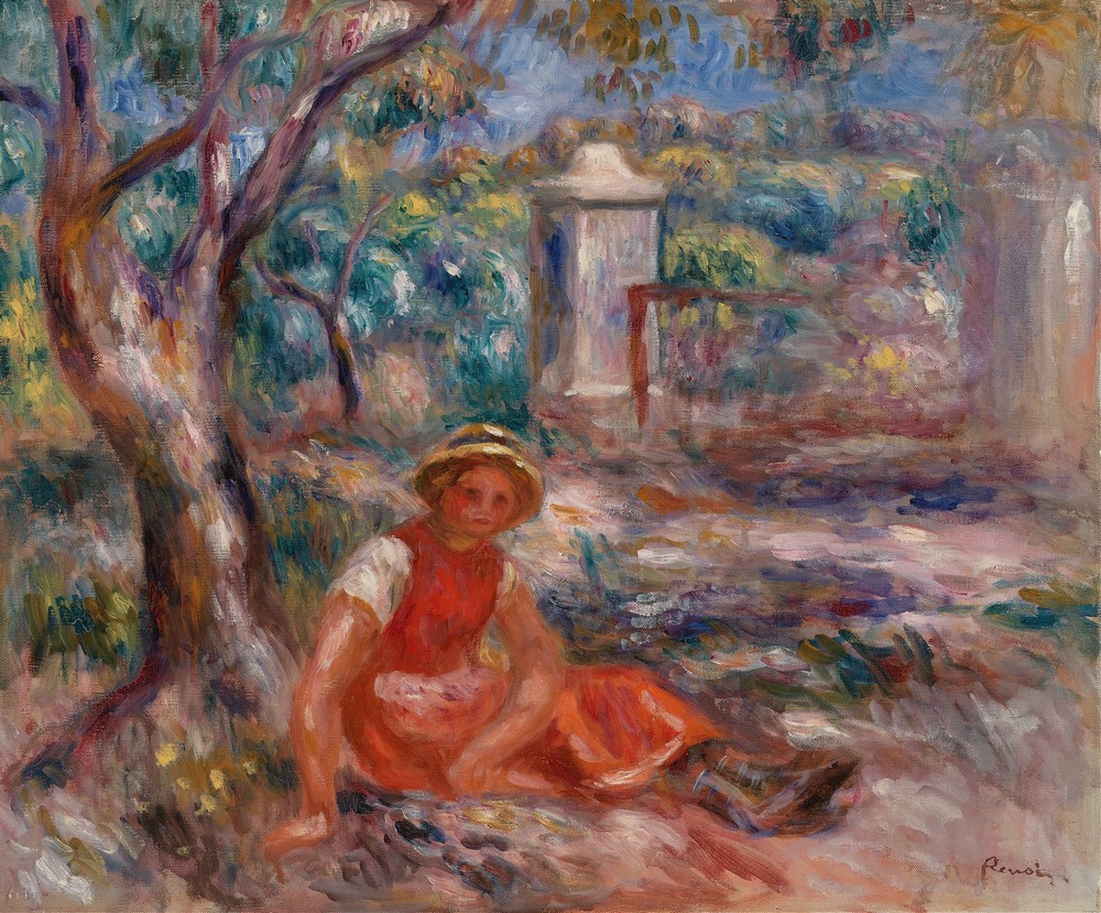 Girl at the Foot of a Tree (Fillette au pied d’un arbre) (c. 1914)