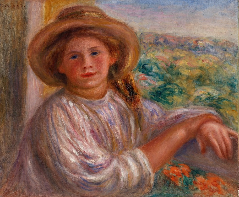 Girl on a Balcony, Cagnes (Jeune femme au balcon, Cagnes) (c. 1911)