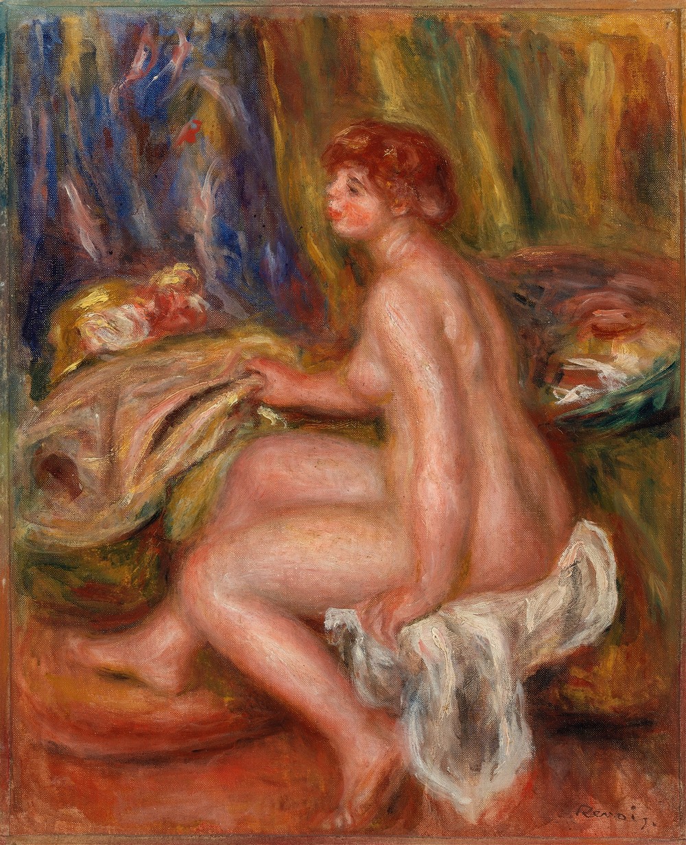 Seated Female Nude, Profile View (Femme nue assise, vue de profil) (c. 1917)