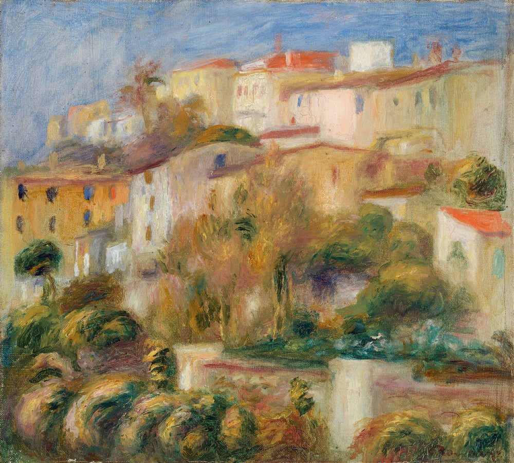 Houses on a Hill (Groupe de maisons sur un coteau)