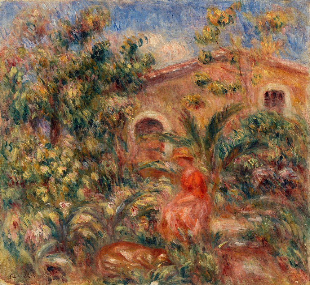 Landscape with Woman and Dog (Femme et chien dans un paysage)