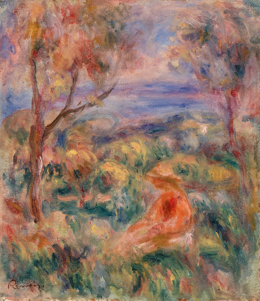 Seated Woman with Sea in the Distance (Femme assise au bord de la mer) (c. 1917)