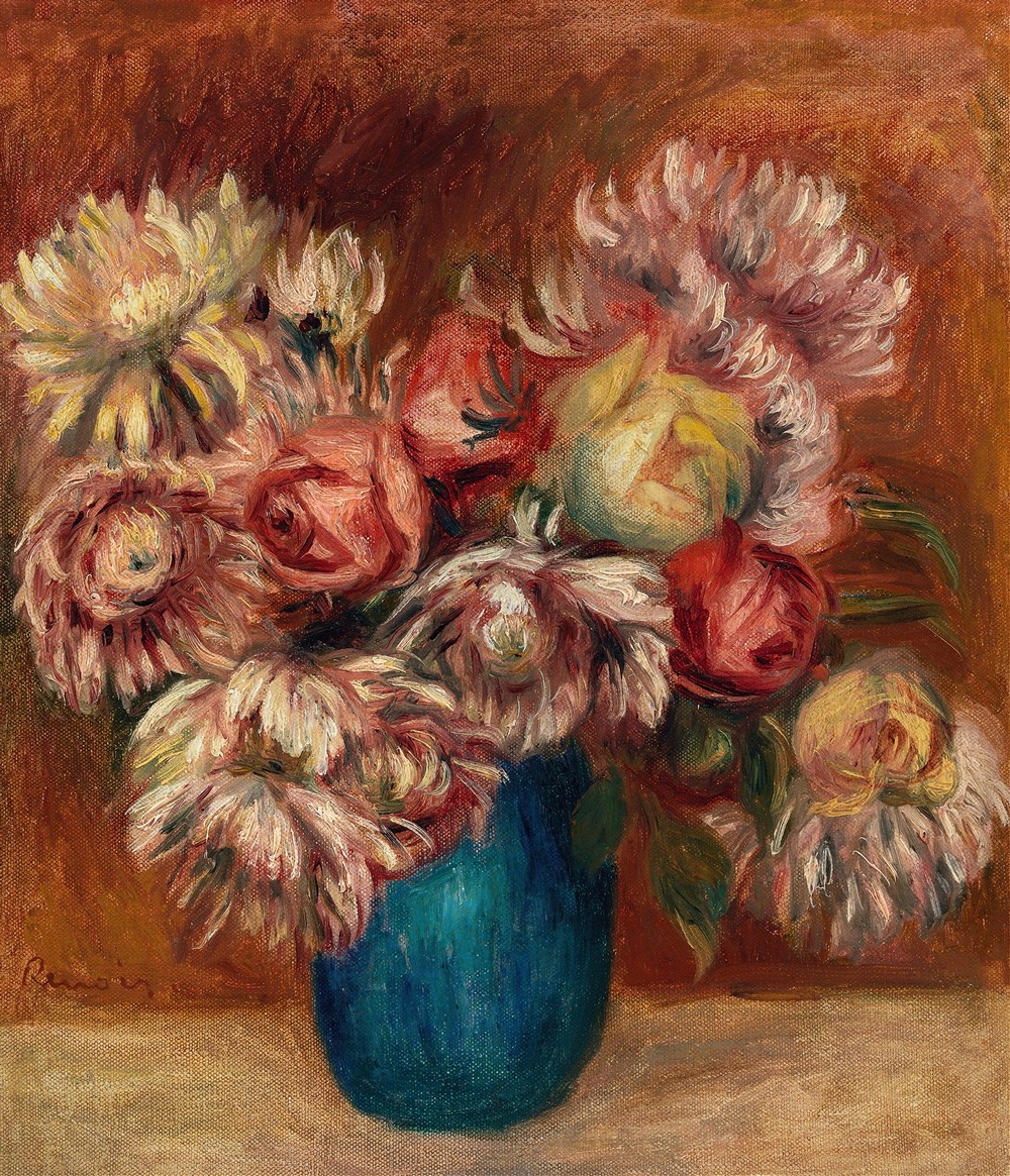 Flowers in a Green Vase (Fleurs dans un vase vert) (c. 1912)