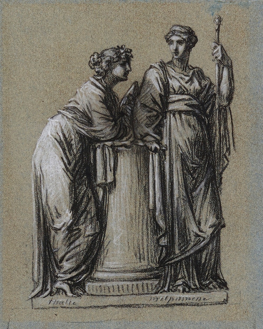 Thalie et Melpomène