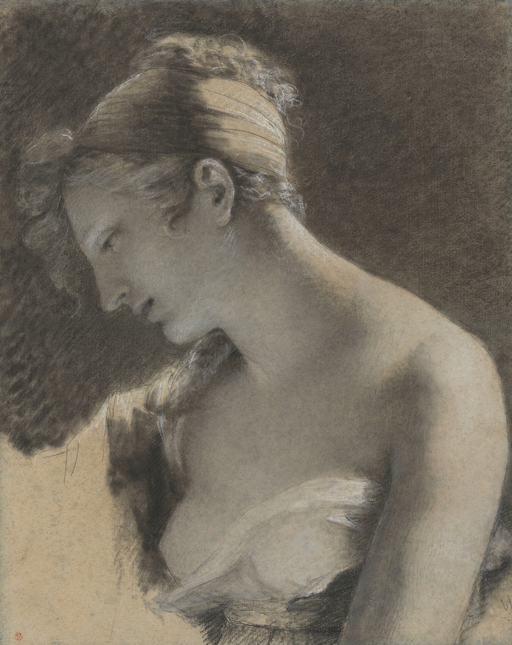 Head of a Woman; Study for ‘The Happy Mother’ (L’Heureuse mère)