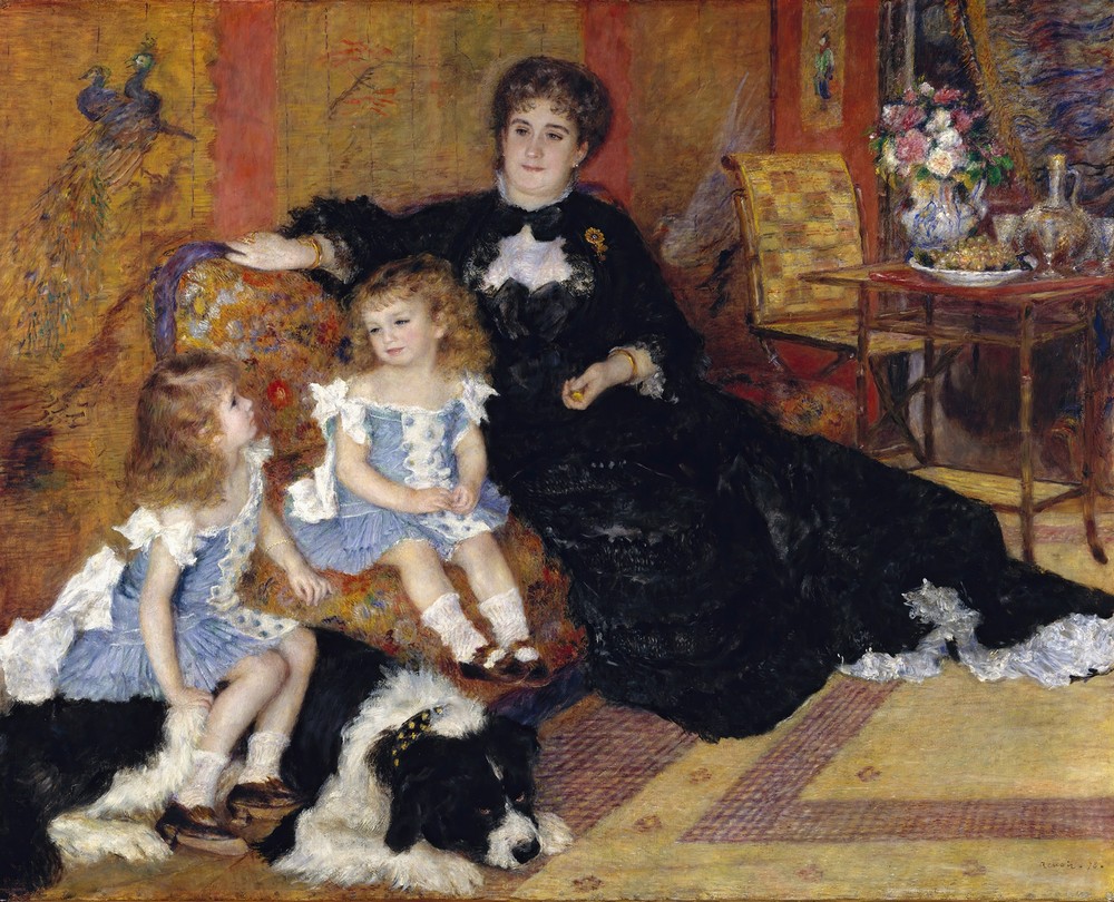 Madame Georges Charpentier (Marguérite-Louise Lemonnier, 1848–1904) and Her Children, Georgette-Berthe (1872–1945) and Paul-Émile-Charles (1875–1895)