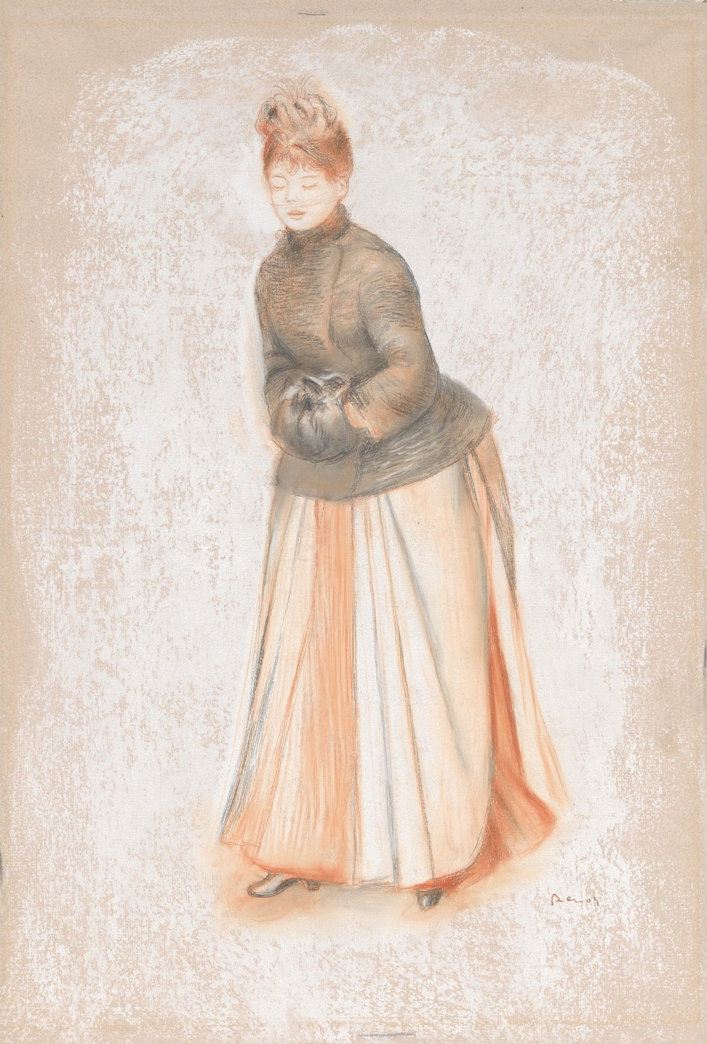Young Woman with a Muff