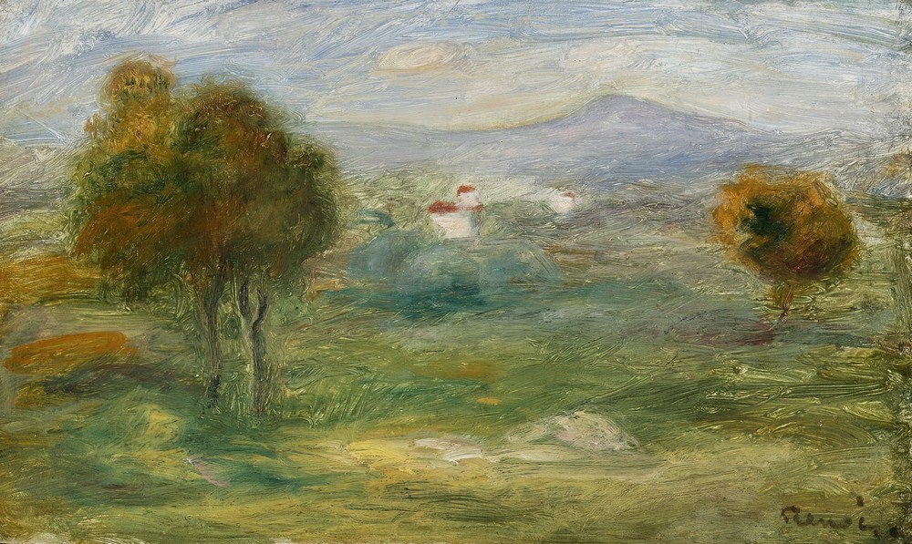 Landscape with houses in Cagnes-sur-Mer