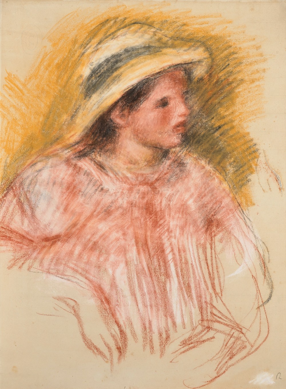 Buste de femme avec chapeau (circa 1915)