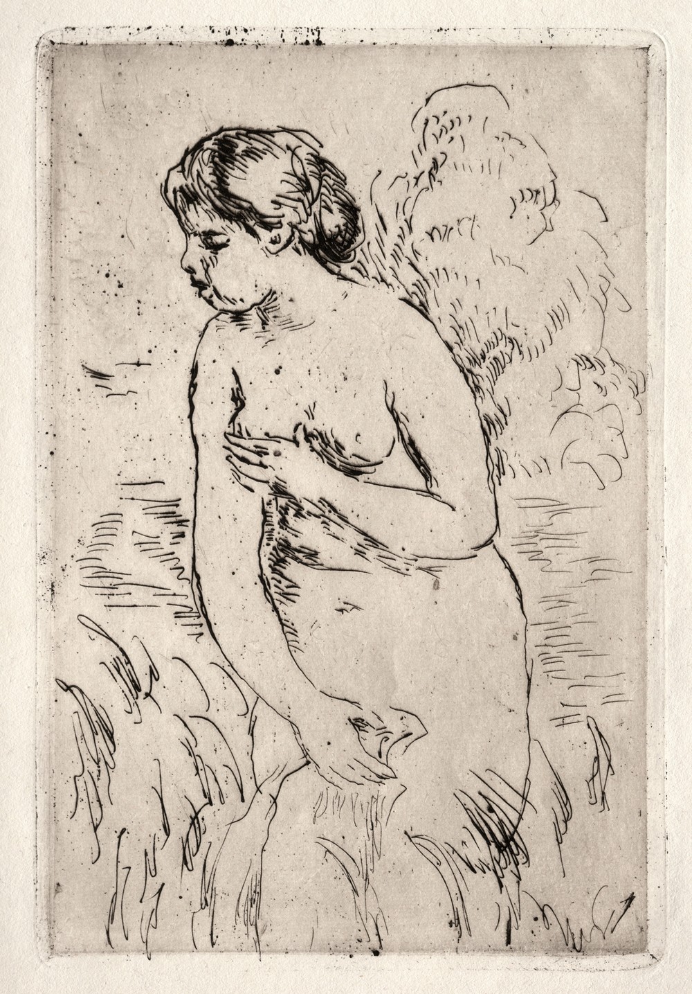 Bather Standing Up to Her Knees