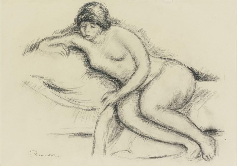 Femme nue sur le canapé de nice (circa 1910)