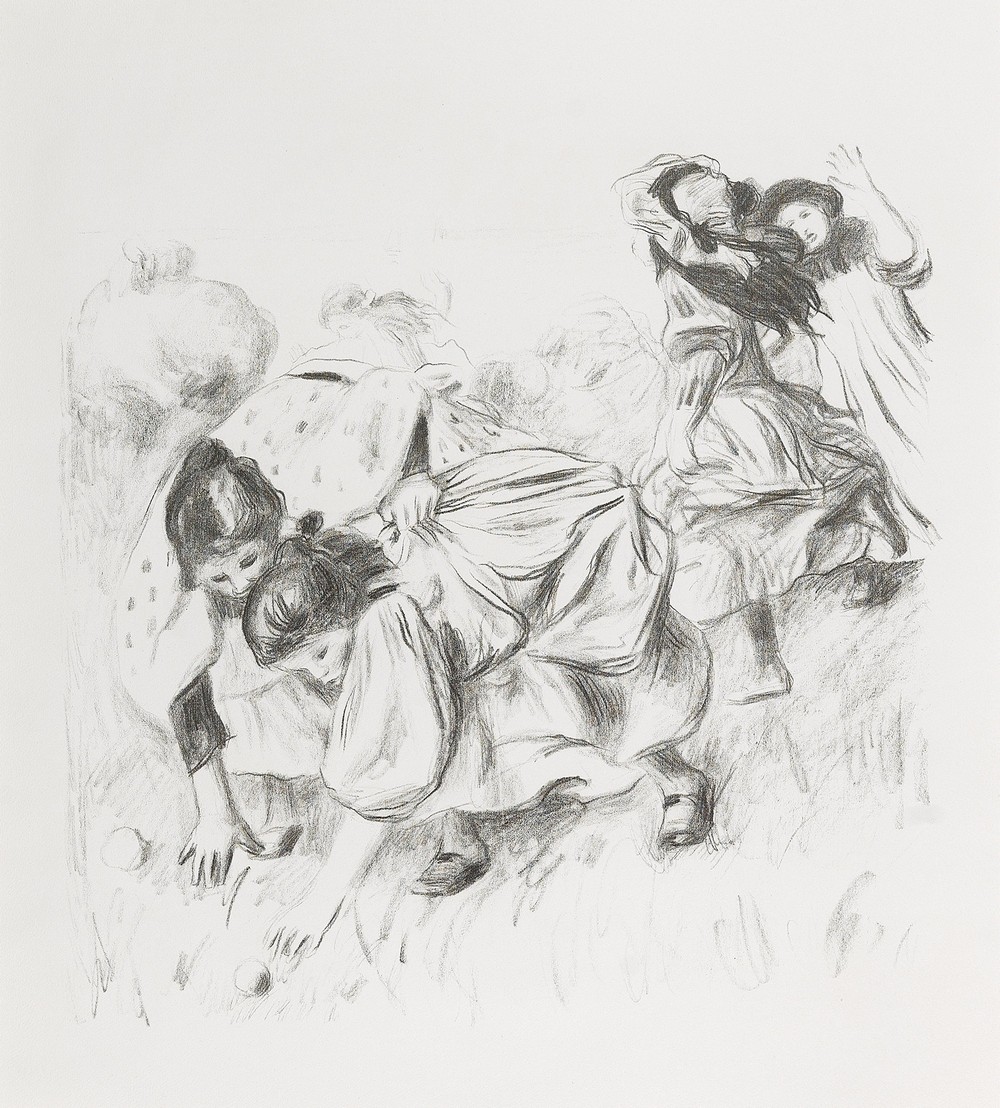 Enfants jouant à la balle