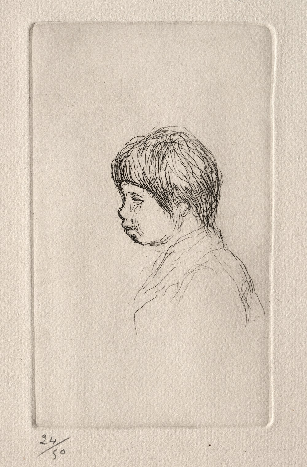 Claude Renoir, the Artist’s Son, in Profile