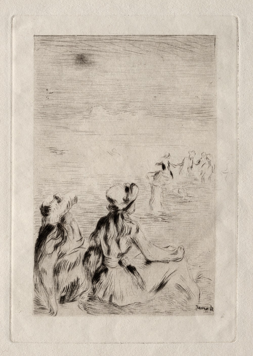 On the Beach at Berneval (c. 1892)