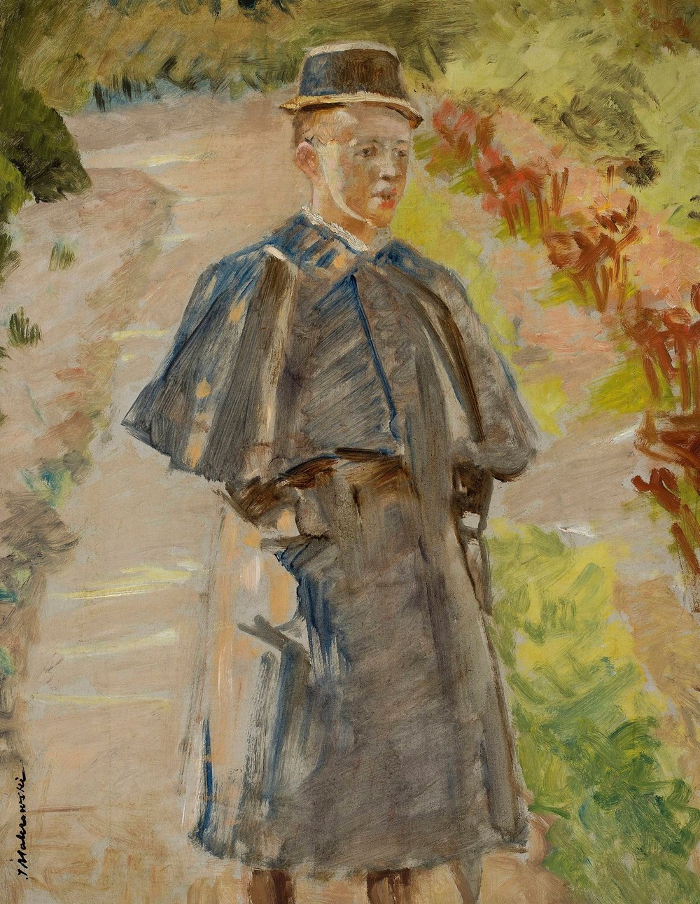 Boy in the garden, sketch (Rafał, artist’s son)