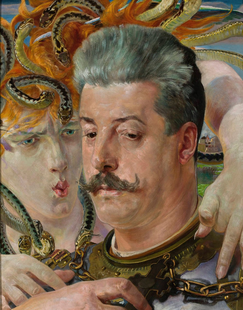 Portrait of Tadeusz Błotnicki with medusa