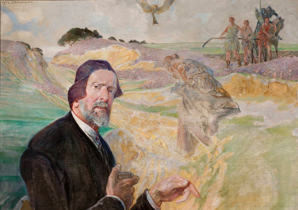 Self-portrait with a Polish road