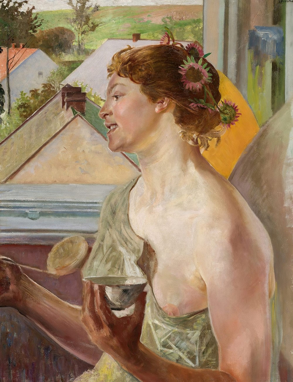 Soap bubbles (Woman with a cup)