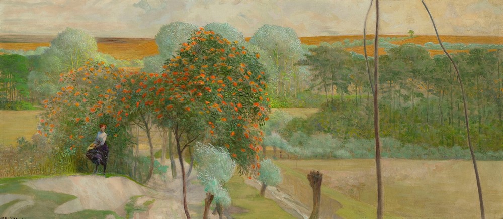 Landscape with rowanberry