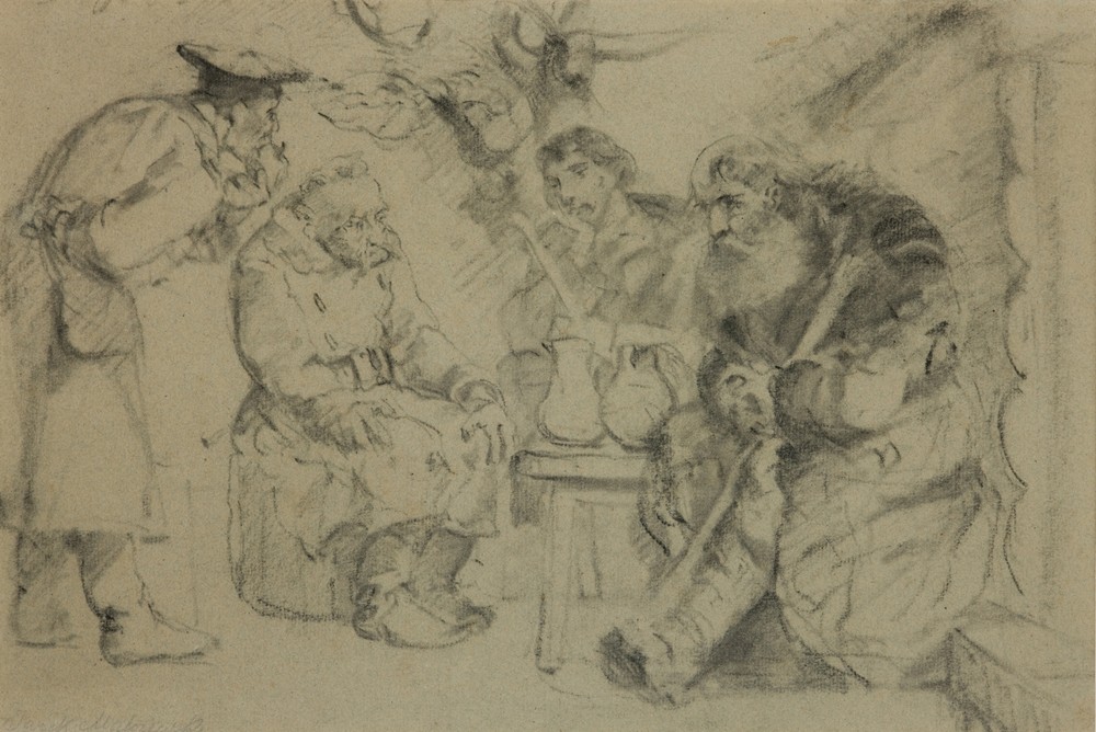 Exiles during a meal