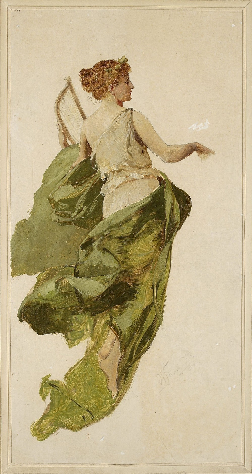 Allegory of Music, sketch for the project of the stage curtain of the Słowacki Theatre in Kraków (around 1892)