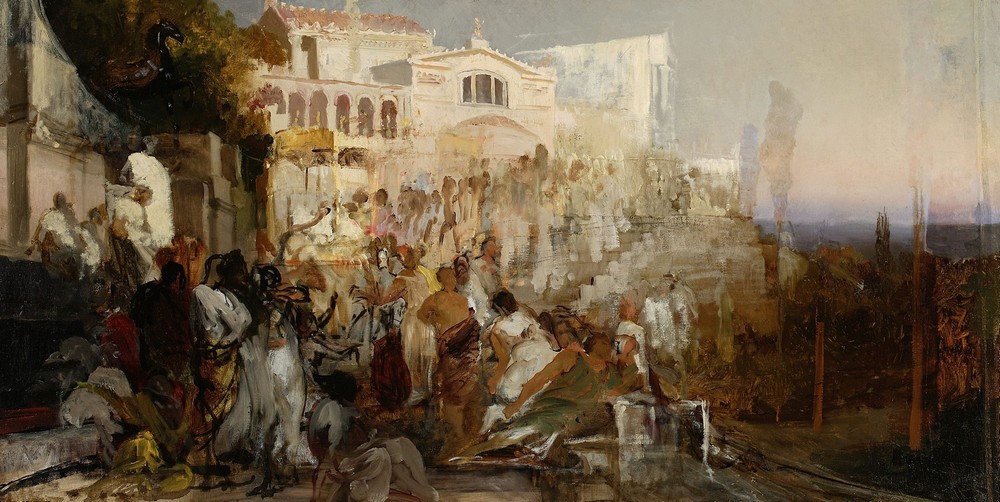 Candlesticks of Christianity, sketch (c. 1876)