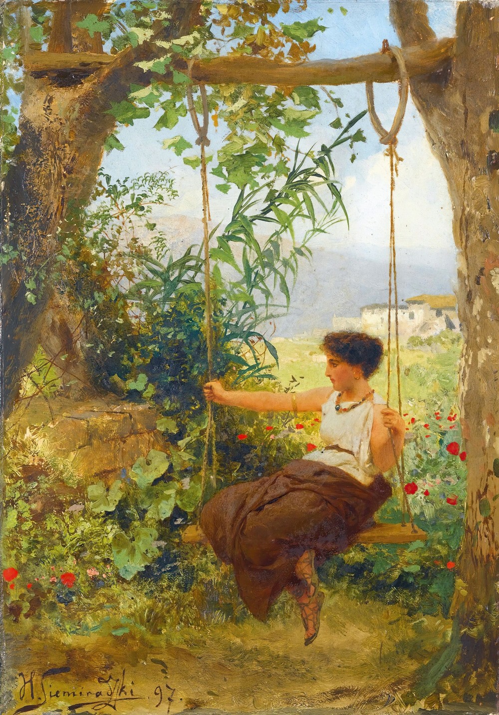 GIRL ON A SWING
