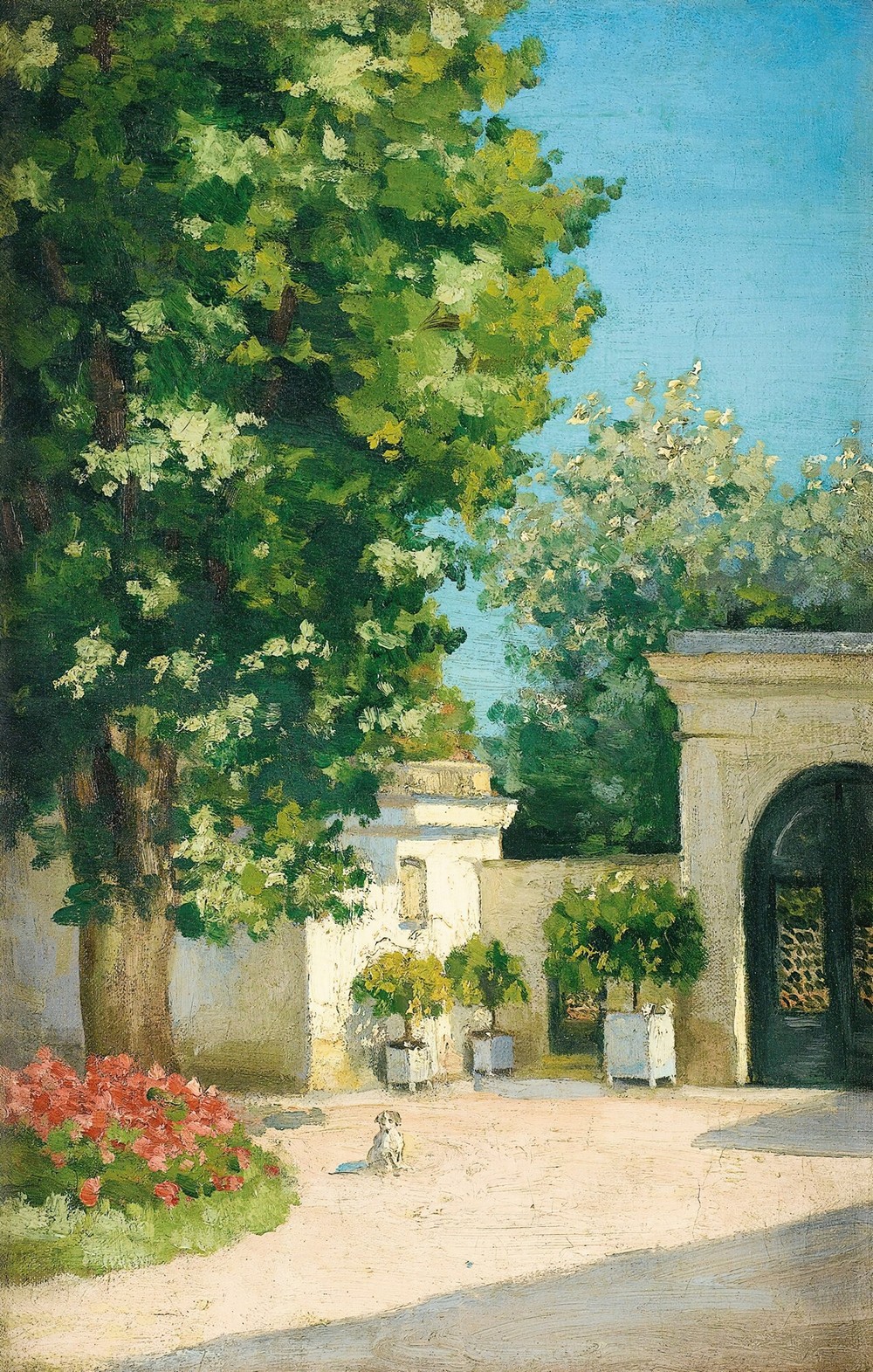 Yerres. De L’Exèdre, Le Porche De La Demeure Familiale (circa 1875)