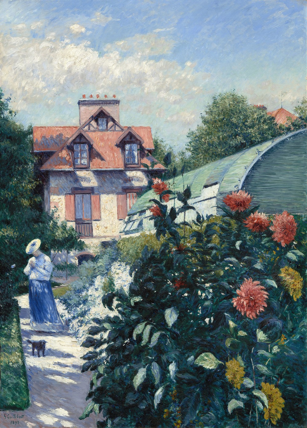Dahlias,Garden at Petit Gennevilliers
