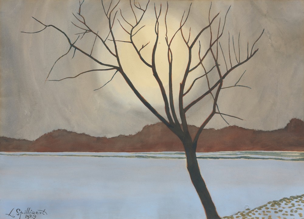Landschap met boom op het voorplan (from 1929 until 1930)