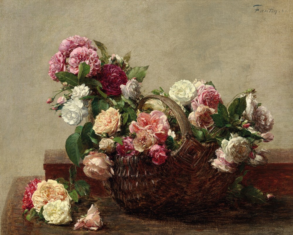 Panier de roses