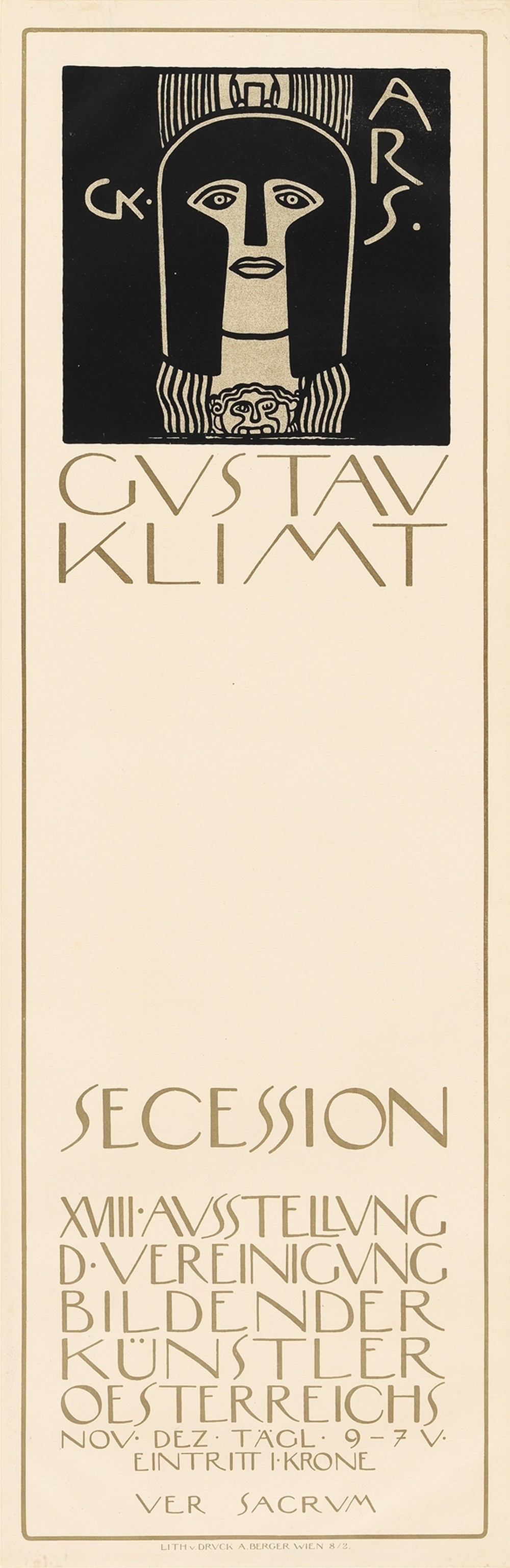 Plakat der 18. Ausstellung der Secession