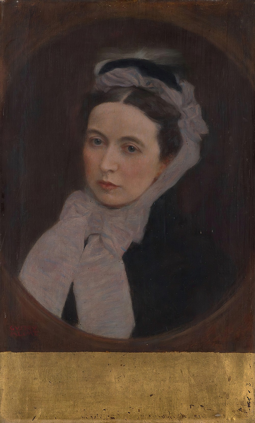 Dame mit lila Schal (ca 1895)