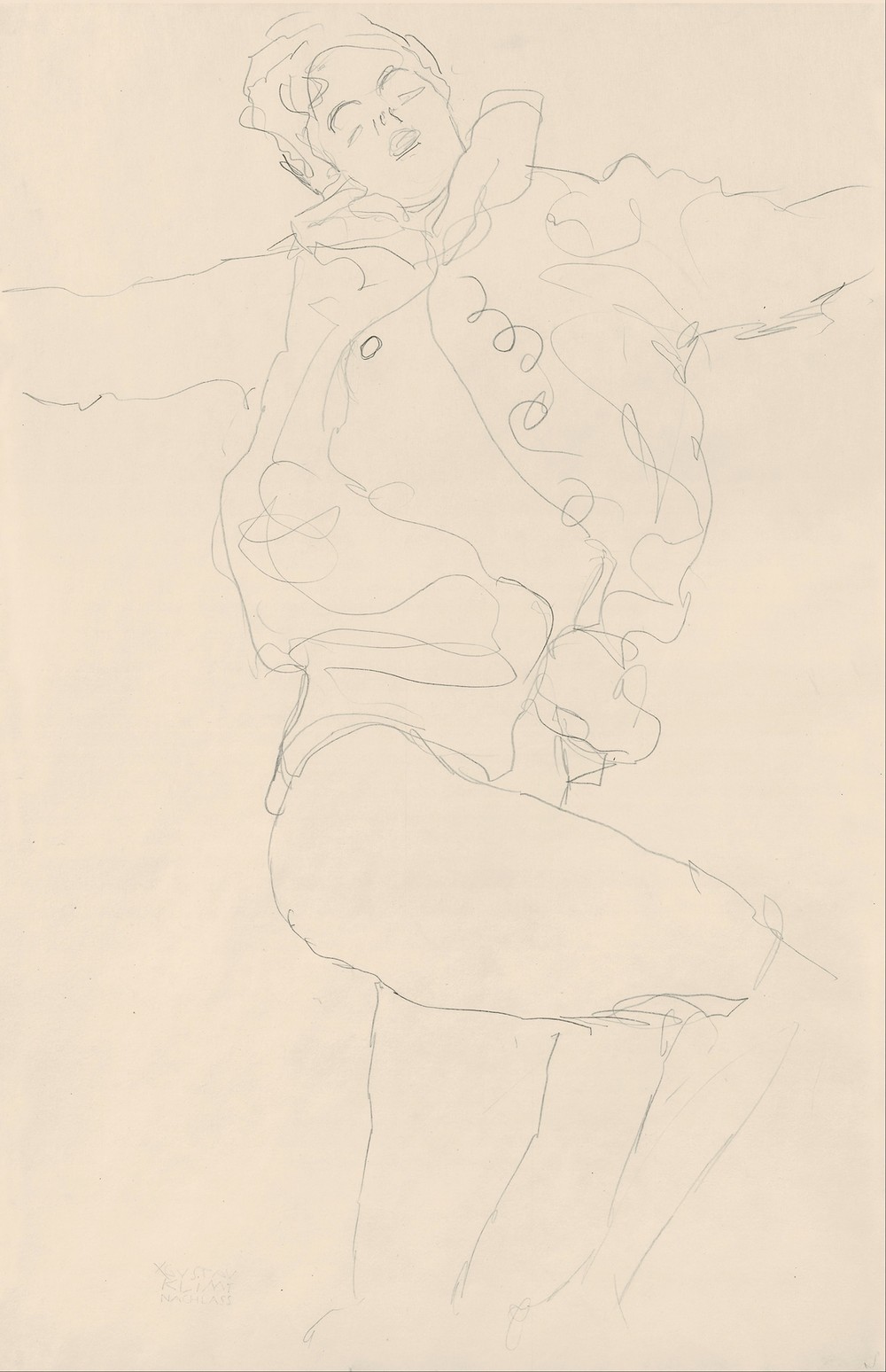 Dancing Woman with Cape (1917-18)